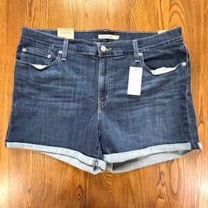 NWT Levi's Mid-Length Mid Rise Stretch‎ Denim 4" Shorts Women's Size 18/34